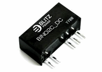 BIN02C-2412SC, 2 Вт Нестабилизированные изолированные DC/DC преобразователи, узкий диапазон входного напряжения, один выход